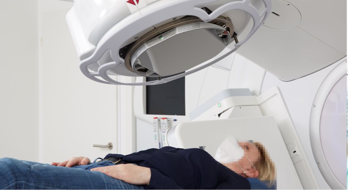 Patient Being Treated With Elekta Evo